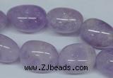 CNA466 15.5 inches 14*18mm nugget natural lavender amethyst beads
