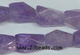 CNA467 15.5 inches 18*24mm faceted nugget natural lavender amethyst beads