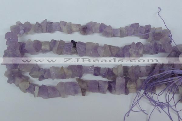 CNA469 15.5 inches 8*15mm chips natural lavender amethyst beads