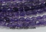 CNA50 15.5 inches 6*7mm faceted rice grade A natural amethyst beads