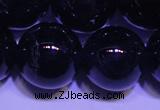 CNA557 15.5 inches 18mm round A grade natural dark amethyst beads