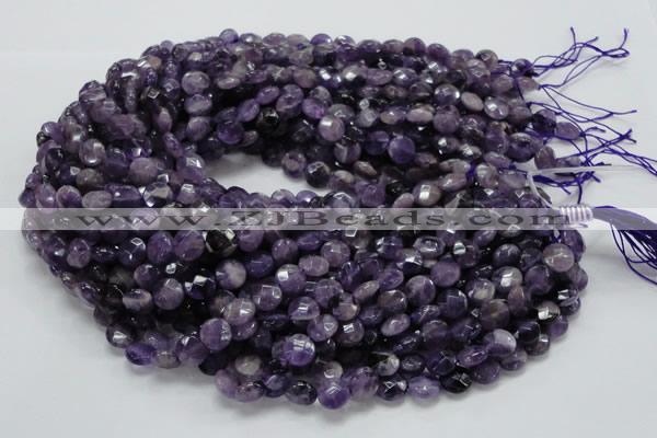 CNA56 15.5 inches 10mm faceted coin grade AB+ natural amethyst beads