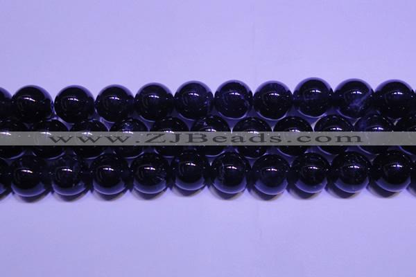 CNA565 15.5 inches 14mm round AA grade natural dark amethyst beads