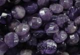 CNA57 15.5 inches 10mm faceted coin grade A natural amethyst beads