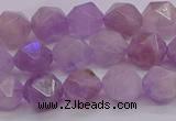 CNA693 15.5 inches 10mm faceted nuggets lavender amethyst beads