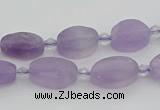 CNA721 15.5 inches 8*12mm oval amethyst gemstone beads wholesale