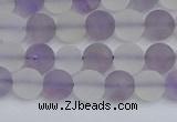 CNA736 15.5 inches 6mm round matte amethyst & white crystal beads