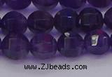 CNA752 15.5 inches 8mm faceted round natural amethyst beads