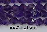 CNA757 15.5 inches 6mm faceted nuggets amethyst beads wholesale