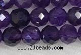 CNA774 15.5 inches 6mm faceted round amethyst gemstone beads