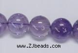 CNA806 15.5 inches 16mm round natural light amethyst beads