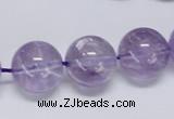 CNA807 15.5 inches 18mm round natural light amethyst beads