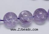 CNA808 15.5 inches 20mm round natural light amethyst beads