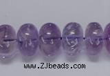 CNA812 15.5 inches 10*16mm rondelle natural light amethyst beads