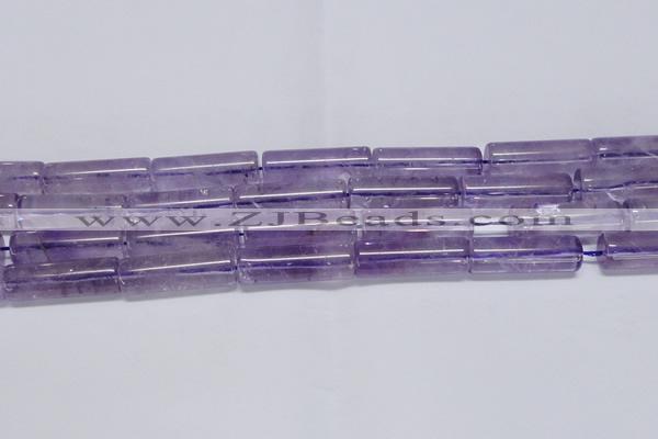 CNA816 15.5 inches 10*30mm tube natural light amethyst beads