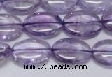 CNA832 15.5 inches 13*18mm oval natural light amethyst beads