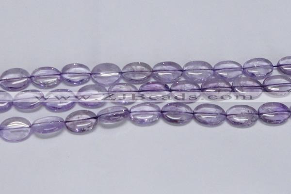 CNA833 15.5 inches 15*20mm oval natural light amethyst beads