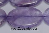 CNA838 15.5 inches 30*40mm oval natural light amethyst beads