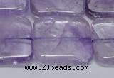 CNA847 15.5 inches 30mm square natural light amethyst beads