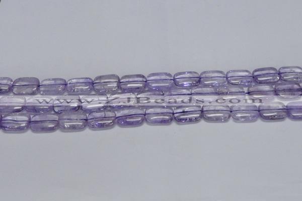 CNA850 15.5 inches 10*14mm rectangle natural light amethyst beads