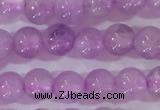 CNA950 15.5 inches 4mm round natural lavender amethyst beads