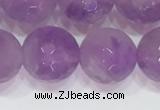 CNA965 15.5 inches 10mm faceted round natural lavender amethyst beads