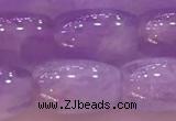 CNA975 15.5 inches 8*12mm drum natural lavender amethyst beads