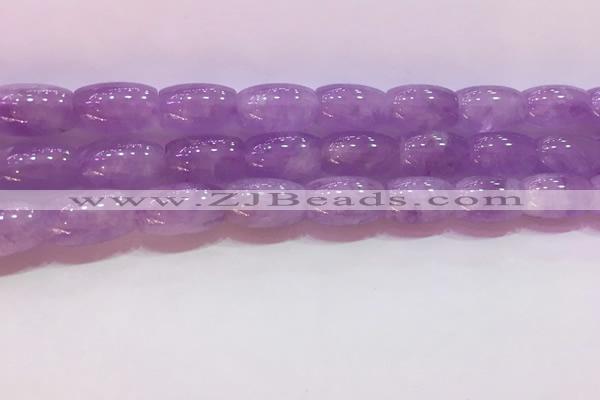 CNA975 15.5 inches 8*12mm drum natural lavender amethyst beads