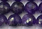 CNA993 15.5 inches 10mmm faceted round amethyst beads wholesale
