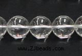 CNC05 15.5 inches 14mm round grade AB natural white crystal beads