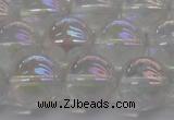 CNC204 15.5 inches 12mm round AB-color white crystal beads