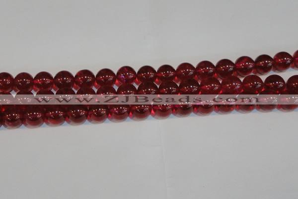 CNC414 15.5 inches 12mm round dyed natural white crystal beads