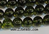 CNC432 15.5 inches 8mm round dyed natural white crystal beads