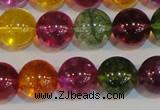 CNC454 15.5 inches 12mm round dyed natural white crystal beads