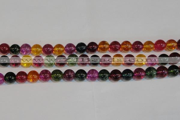 CNC454 15.5 inches 12mm round dyed natural white crystal beads