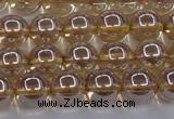 CNC502 15.5 inches 8mm round dyed natural white crystal beads
