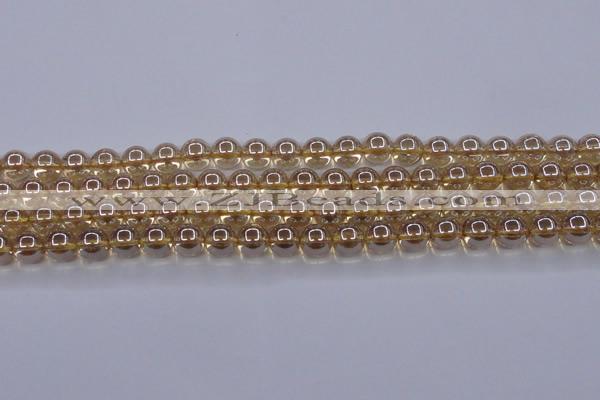 CNC502 15.5 inches 8mm round dyed natural white crystal beads