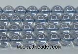 CNC508 15.5 inches 4mm round dyed natural white crystal beads