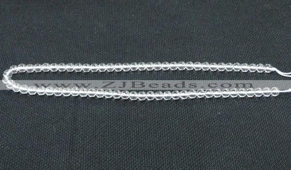 CNC58 15.5 inches 6mm round grade A natural white crystal beads