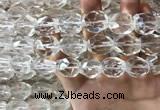 CNC806 14*18mm - 18*20mm faceted nuggets white crystal beads