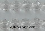 CNC88 15.5 inches 6mm faceted round natural white crystal beads
