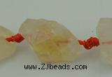 CNG1001 15.5 inches 15*25mm - 25*30mm nuggets citrine gemstone beads