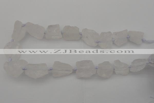 CNG1003 15.5 inches 15*25mm - 25*30mm nuggets white crystal beads