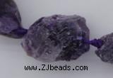 CNG1006 15.5 inches 15*25mm - 25*30mm nuggets dogtooth amethyst beads