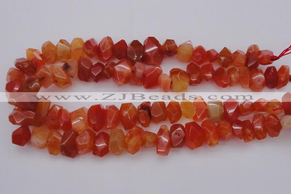 CNG1025 15.5 inches 10*14mm - 15*20mm faceted nuggets carnelian beads