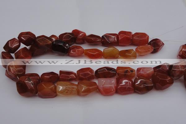 CNG1040 15.5 inches 13*18mm - 15*20mm faceted nuggets carnelian beads