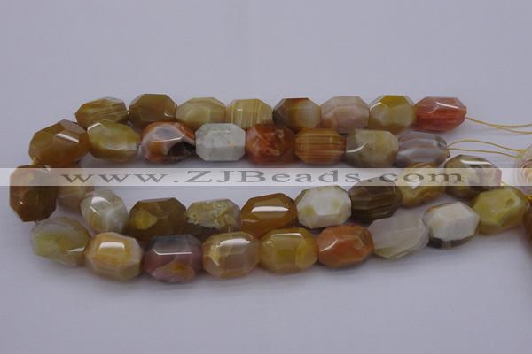 CNG1070 15.5 inches 13*18mm - 16*22mm faceted nuggets Botswana agate beads