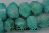 CNG1072 15.5 inches 13*18mm - 15*20mm faceted nuggets amazonite beads