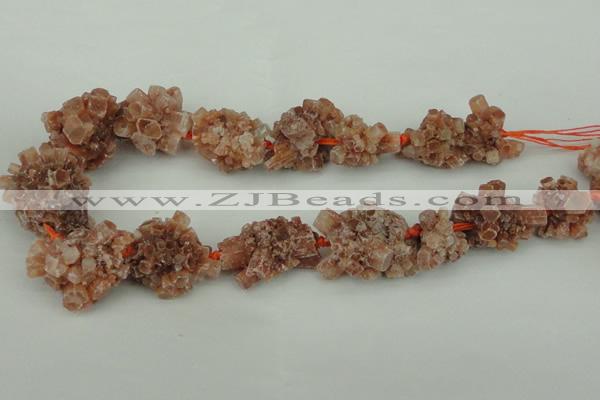 CNG1082 15.5 inches 20*25mm - 25*35mm nuggets red quartz beads