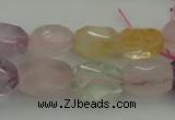 CNG1103 15.5 inches 12*16mm - 13*18mm faceted nuggets mixed quartz beads